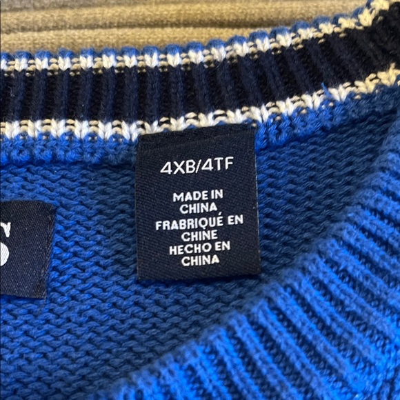 Chaps Men's Crewneck Sweater in Blue - Picture 2 of 6